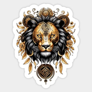 Awesome majestic lion Sticker